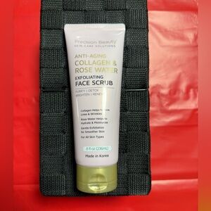 PRECISIÓN BEAUTY Skin care Anti-Aging Collagen & Rose Water Face Scrub - White